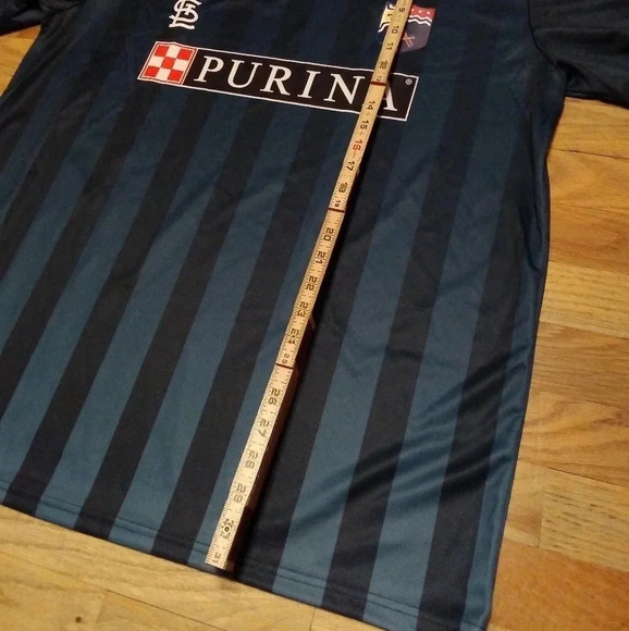 St Louis Cardinals Jersey Mens XL Blue MLB Purina SC Soccer Pullover - Picture 5 of 7